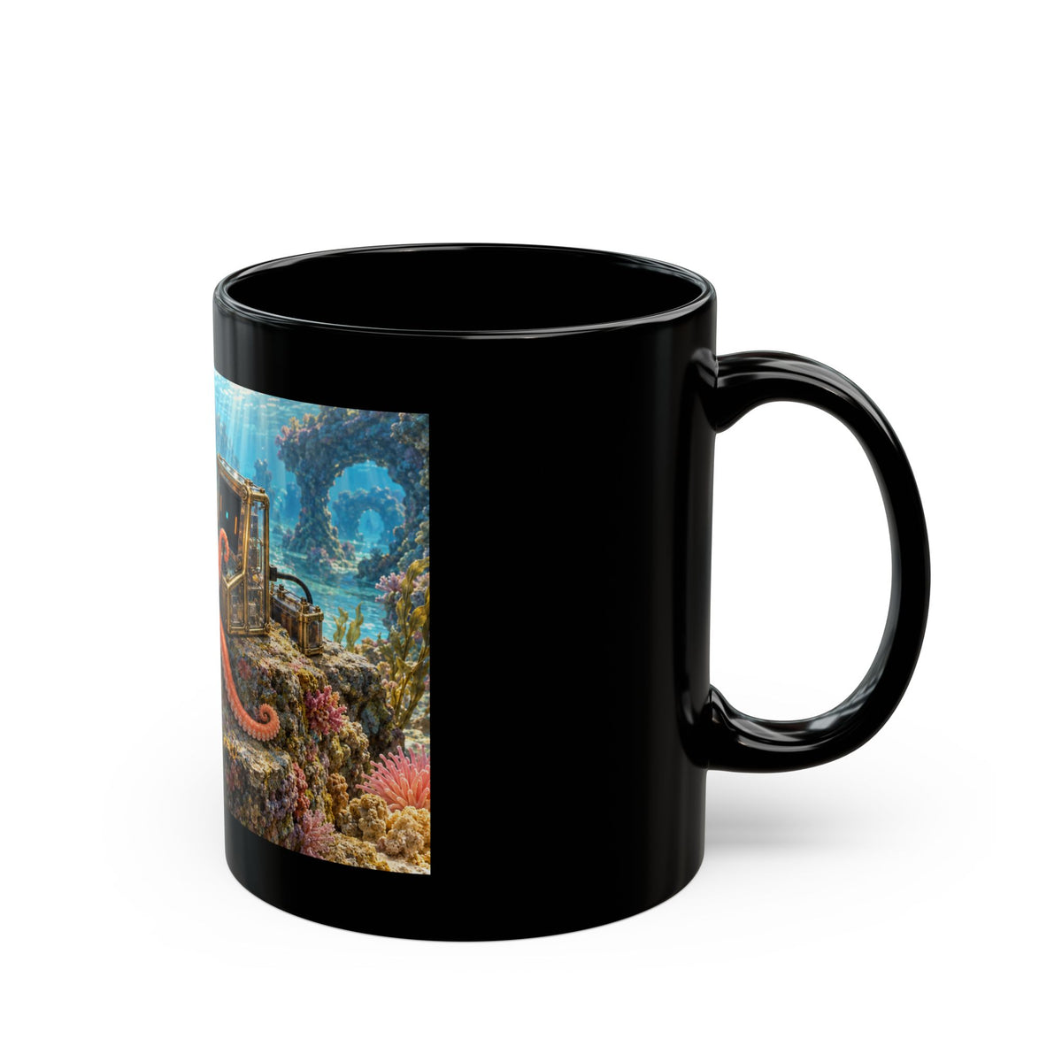 Reef Arcade Black Mug