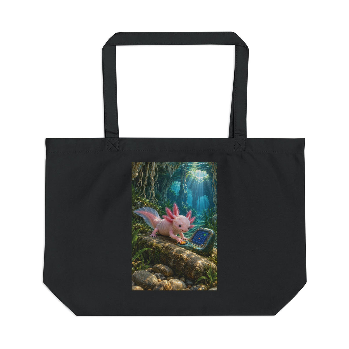 Axolotl Arcade Cotton Tote