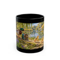Bubble Broadcast Black Mug
