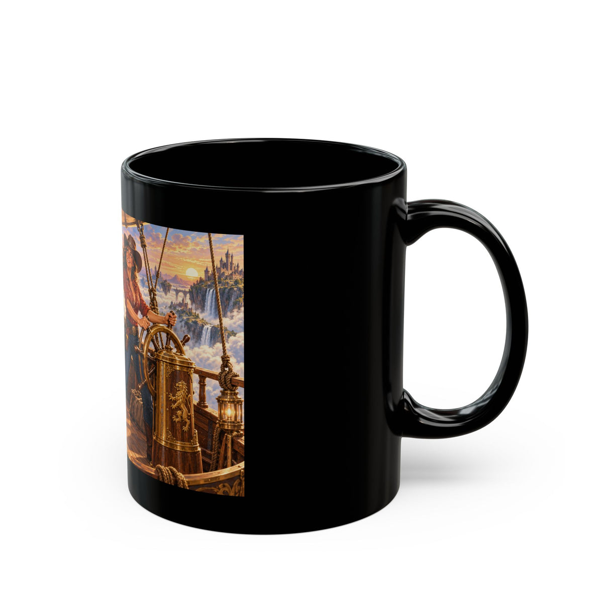 Cloud Storage Black Mug