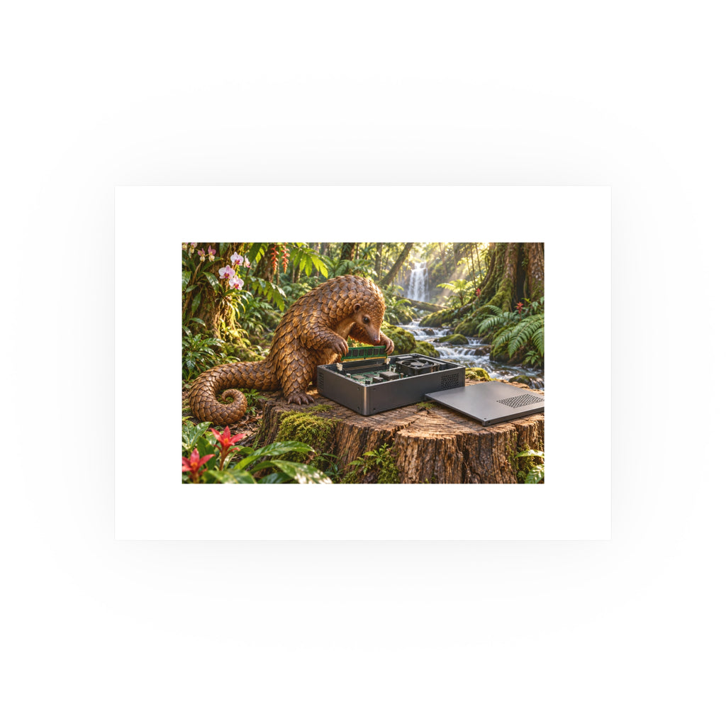 Pangolin Patch Small Art Print