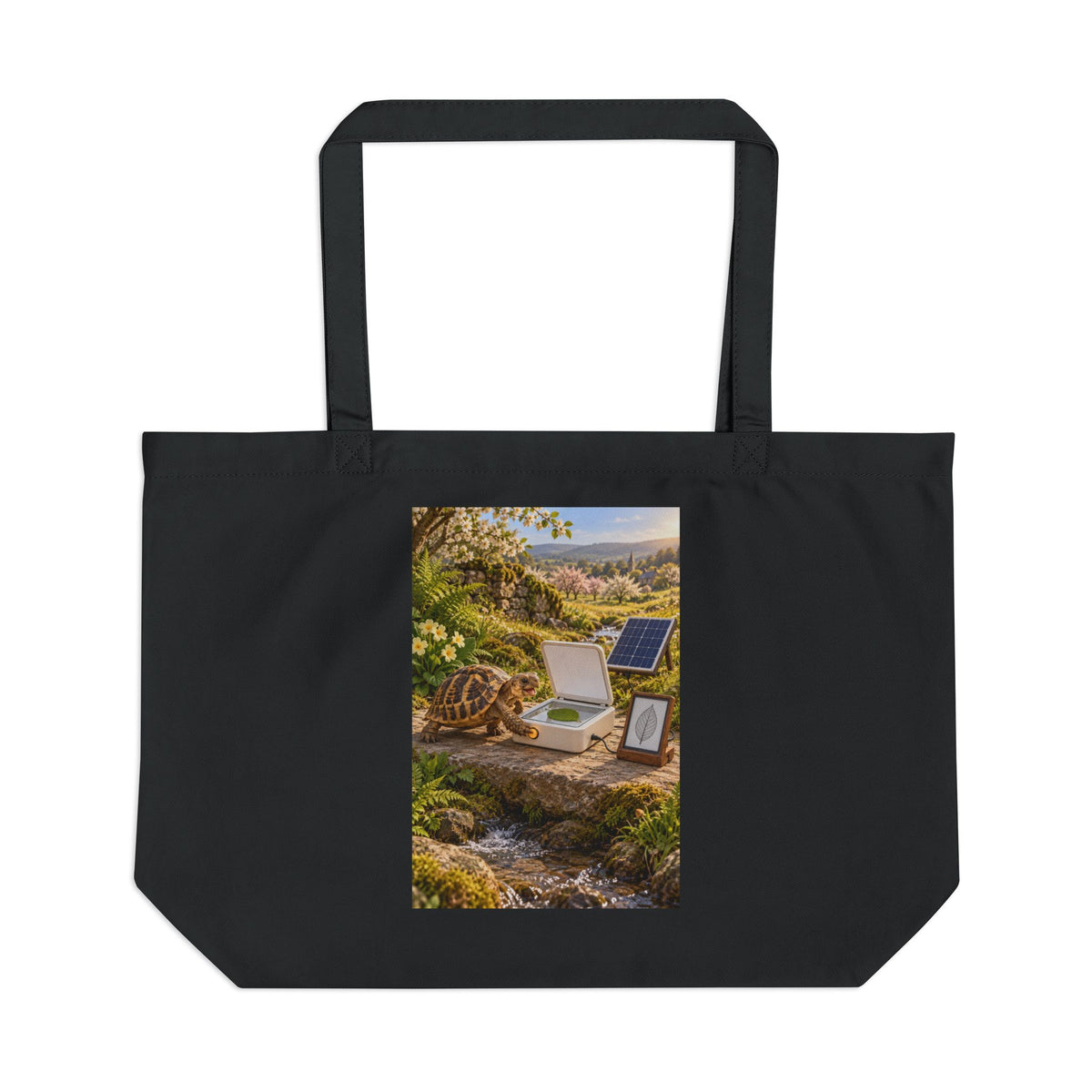 Leaf Library Cotton Tote