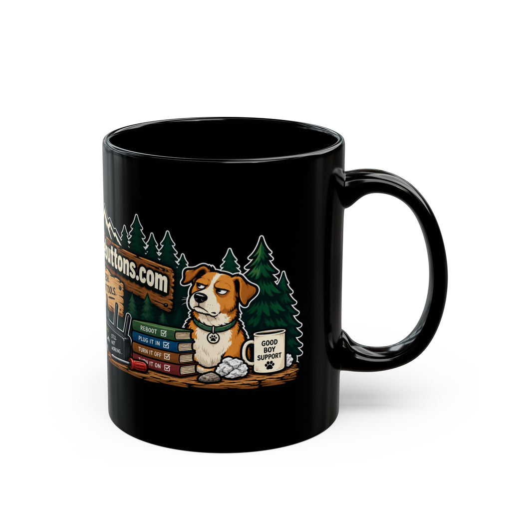 Sasquatch Black Glossy Mug