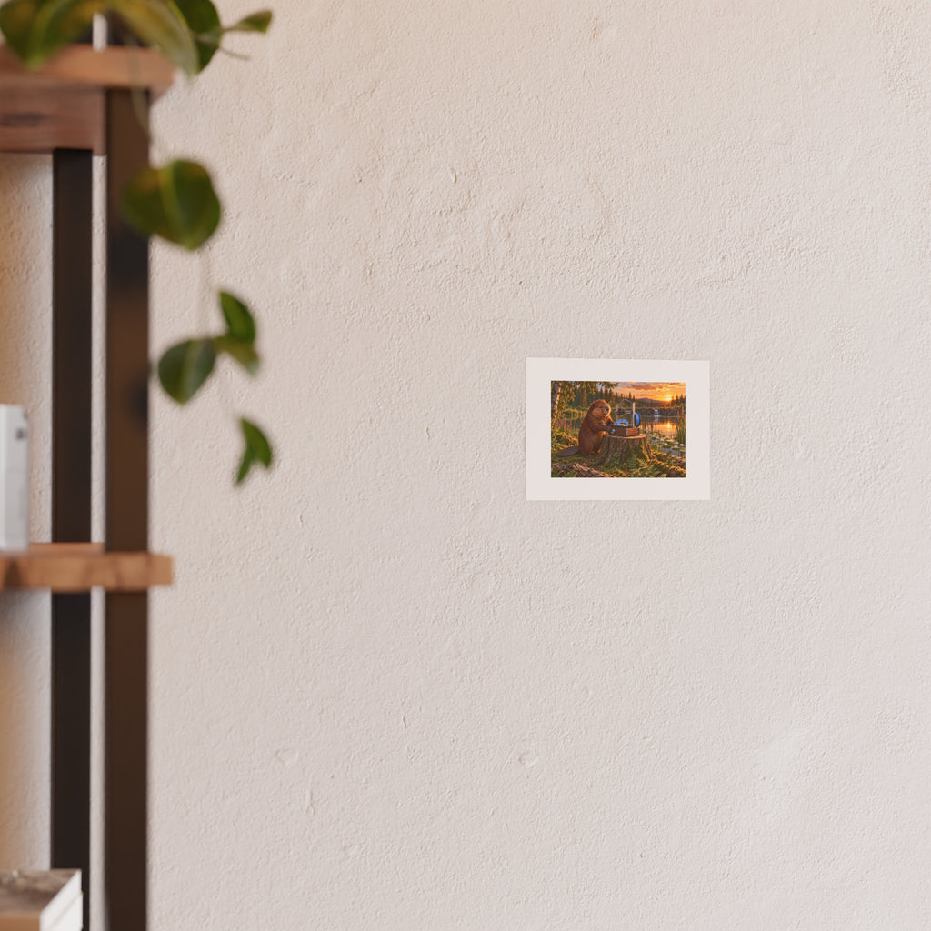 Beaver Build Small Art Print