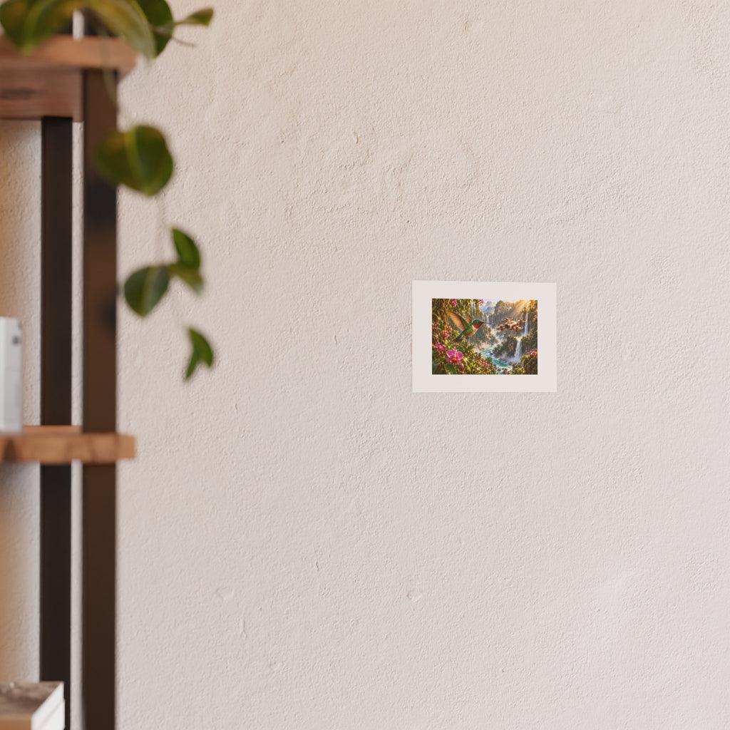 Hummingbird Hover Small Art Print