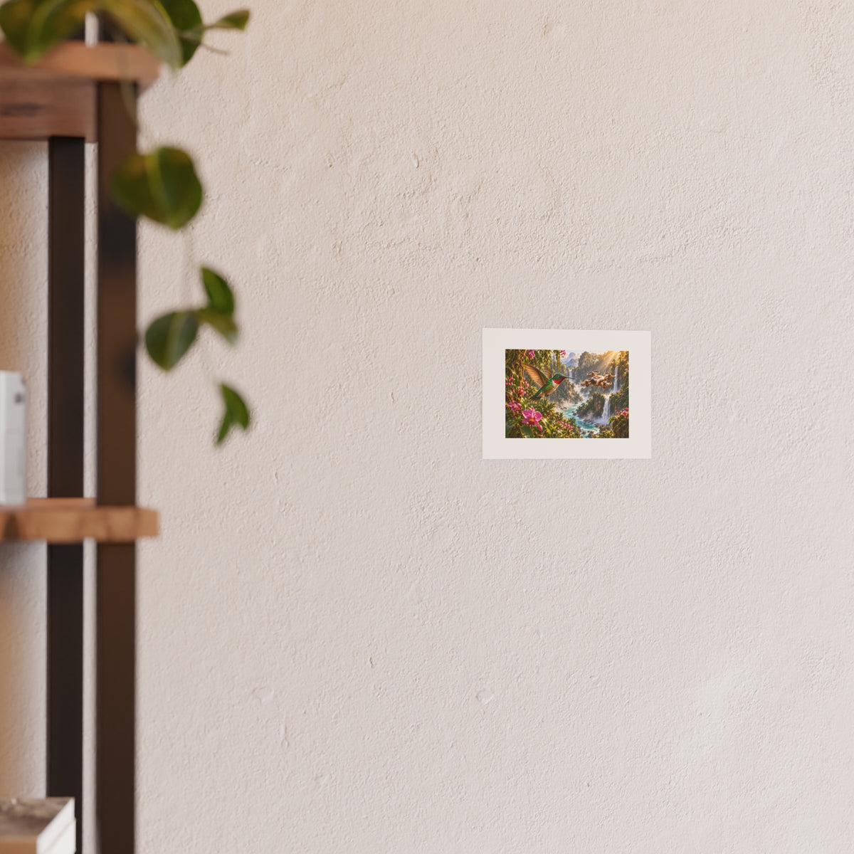 Hummingbird Hover Small Art Print