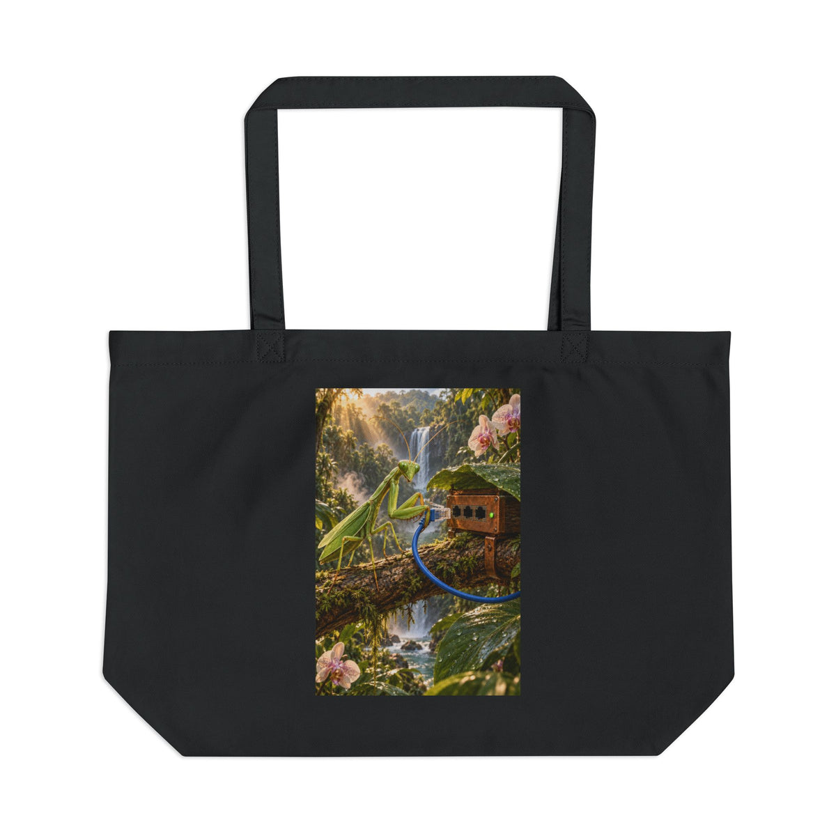 Praying LANtis Cotton Tote