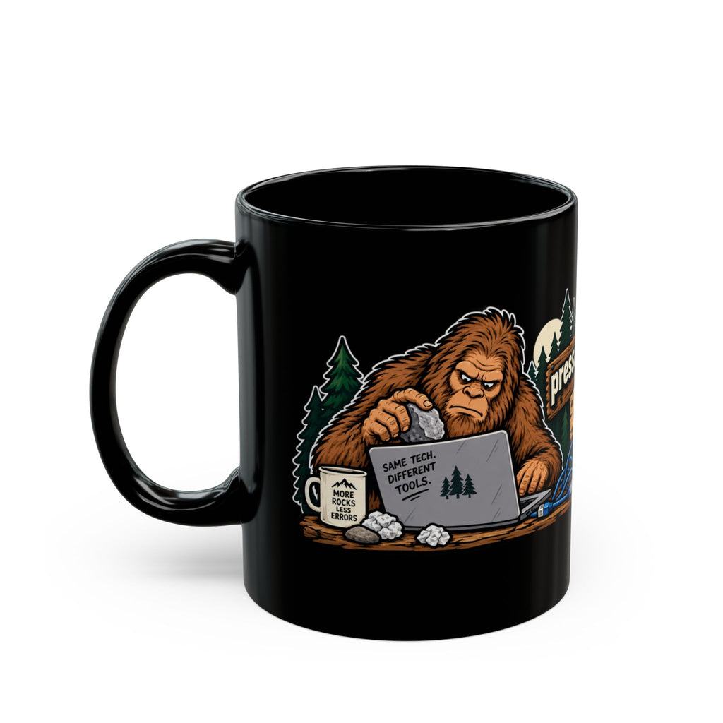 Sasquatch Black Glossy Mug