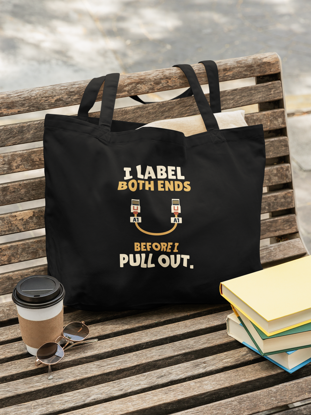 After Hours Label Both Ends Cotton Tote