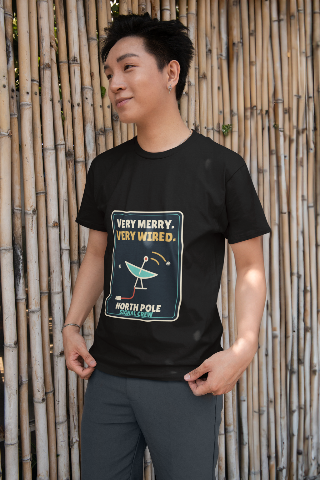 Very Merry Very Wired Signal Crew Tee