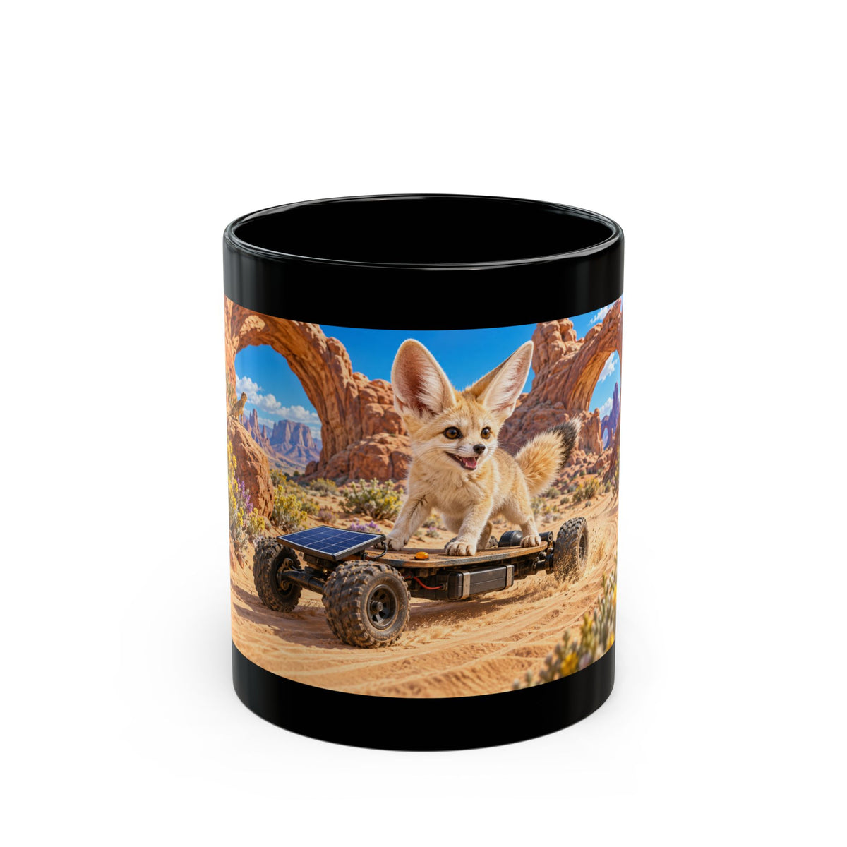 Solar Sprint Black Mug
