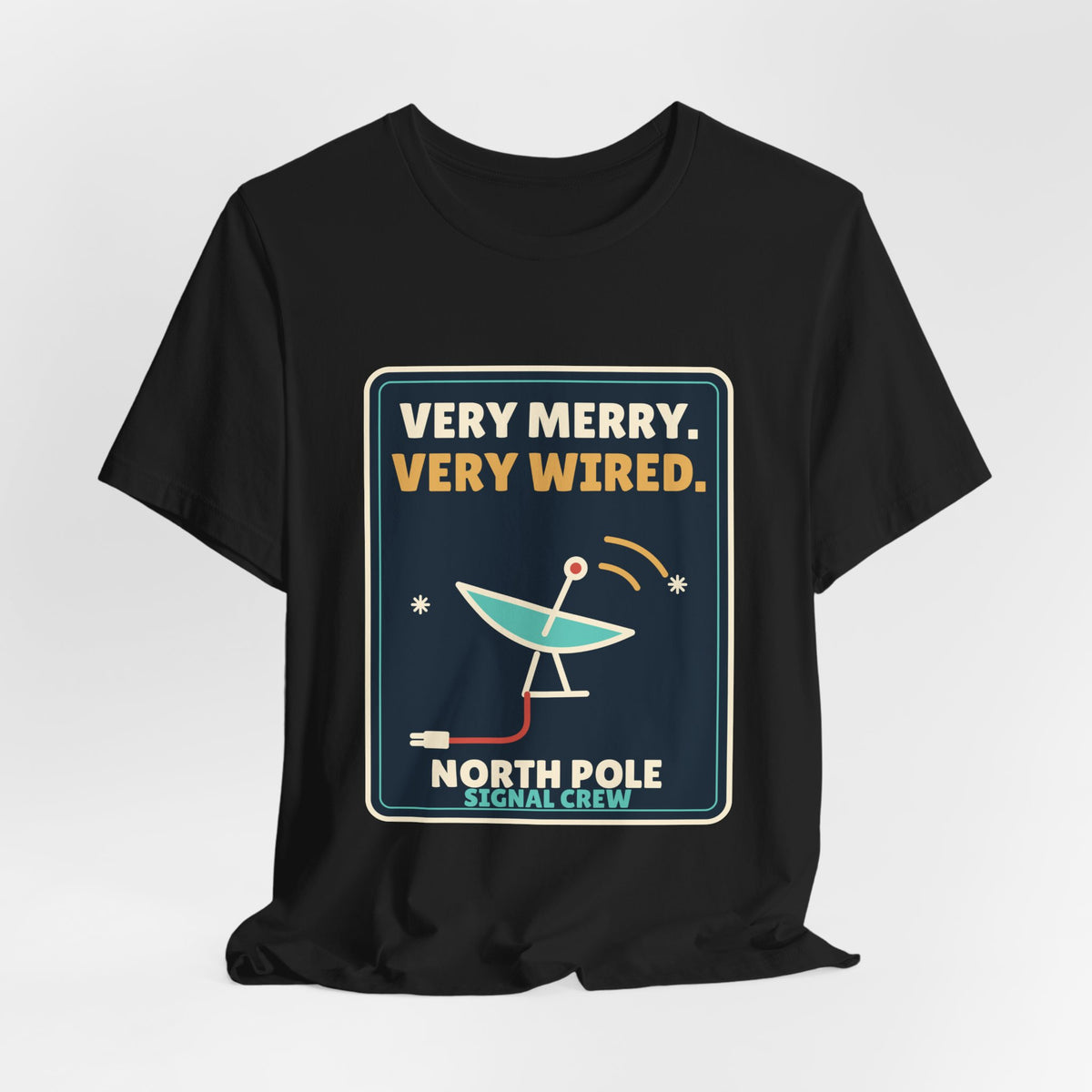 Very Merry Very Wired Signal Crew Tee
