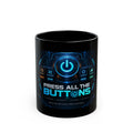 Circuit Black Glossy Mug