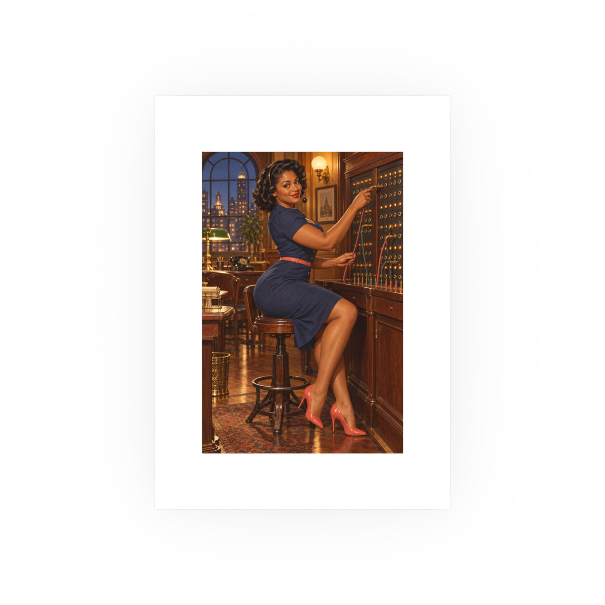 Switchboard Siren Small Art Print