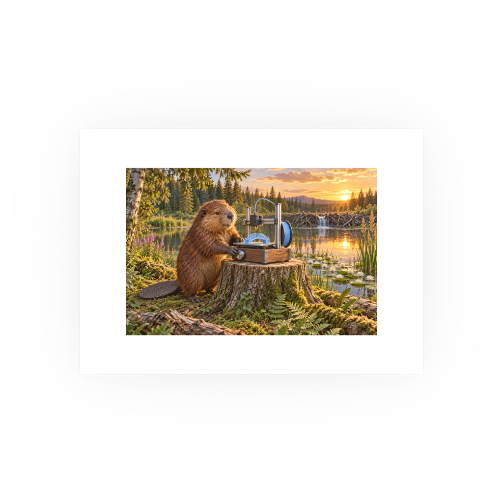Beaver Build Small Art Print