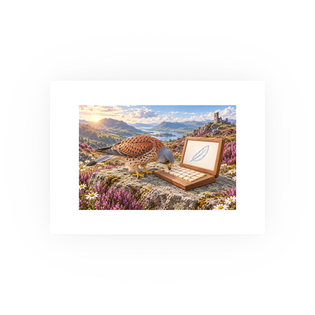 Kestrel Keyboard Small Art Print