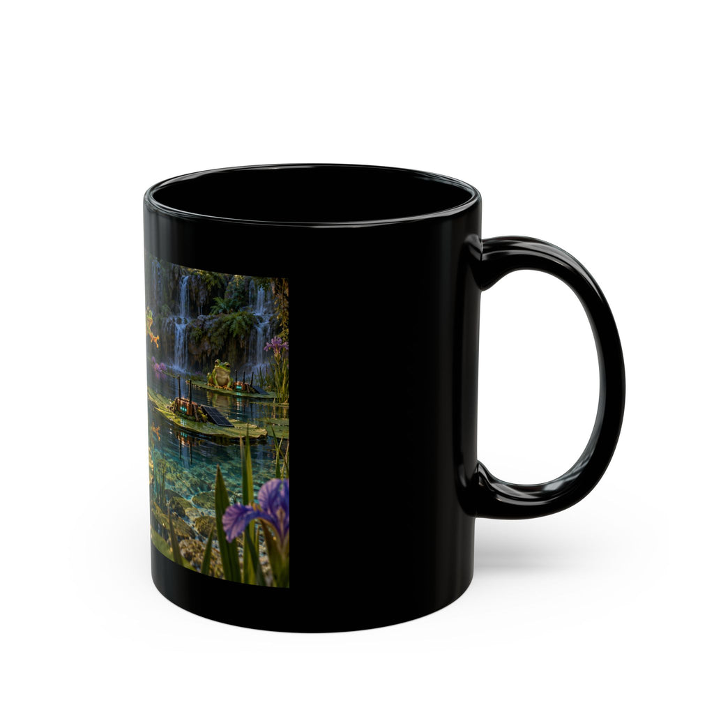 Packet Pond Black Mug