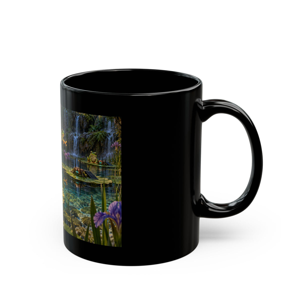 Packet Pond Black Mug