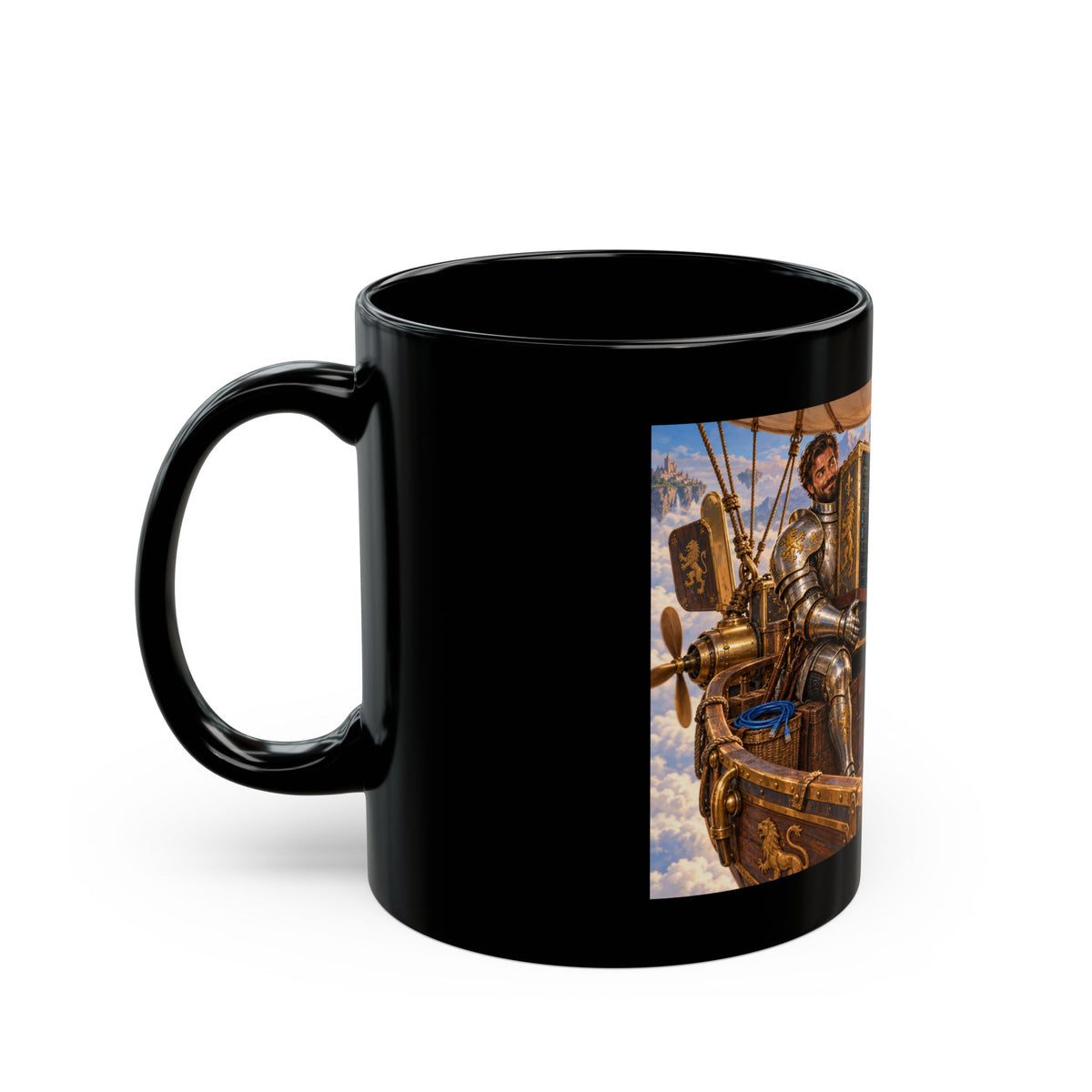 Cloud Storage Black Mug