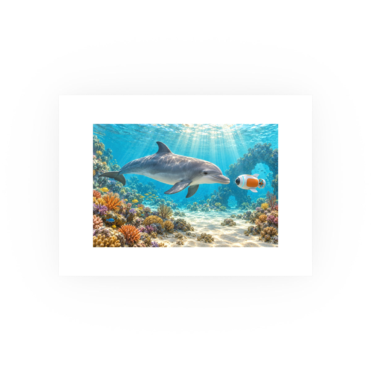 Dolphin Discovery Small Art Print