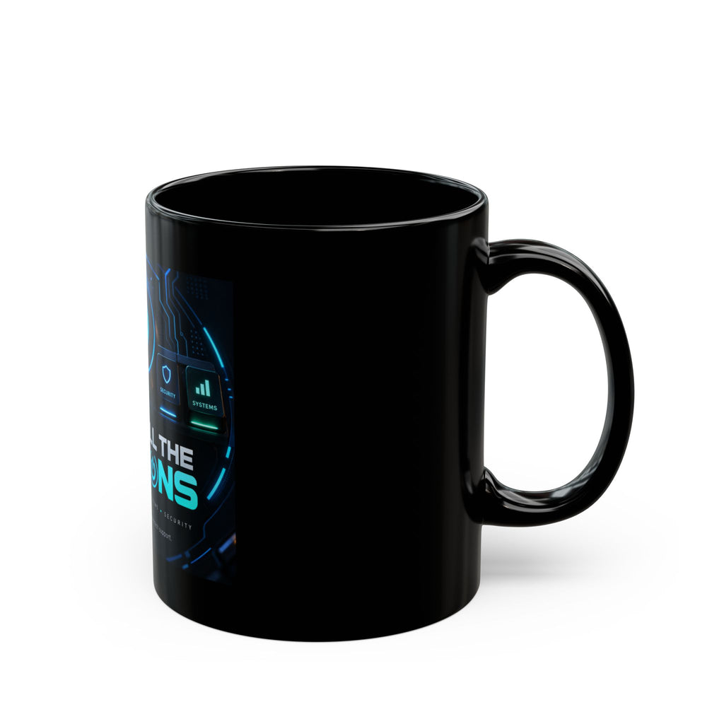 Circuit Black Glossy Mug