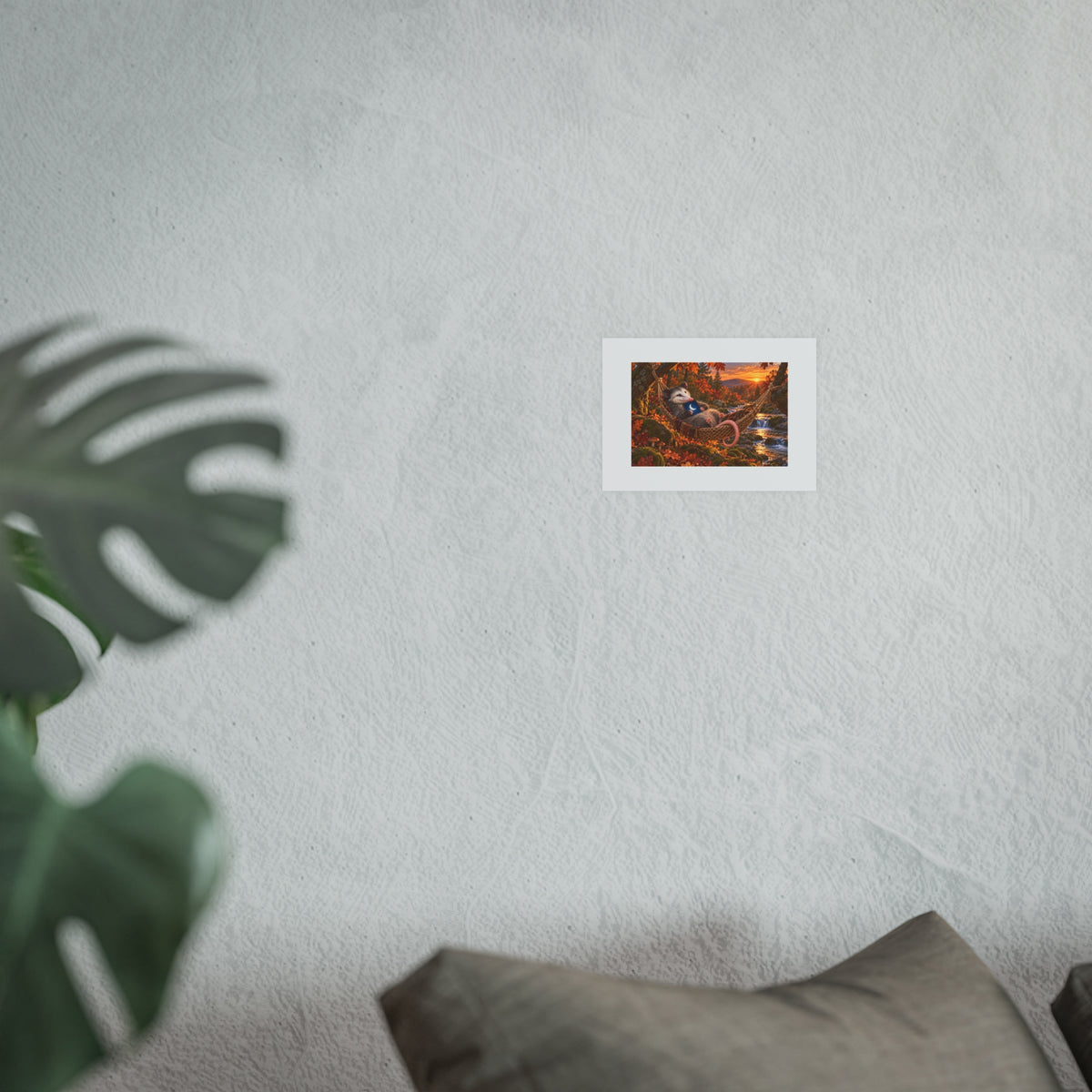 Opossum Offline Small Art Print