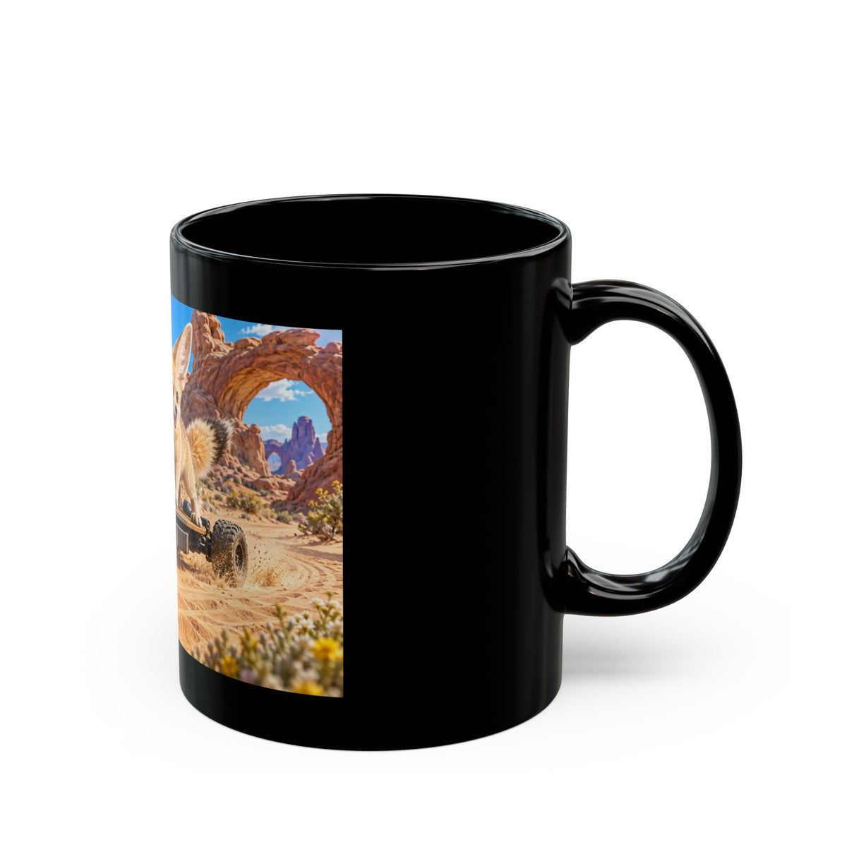Solar Sprint Black Mug