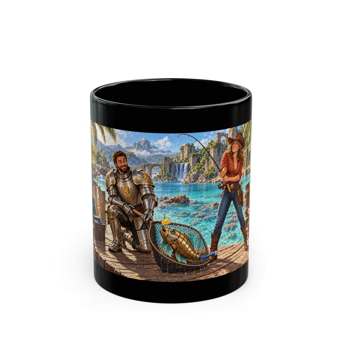 Phishing Expedition Black Mug
