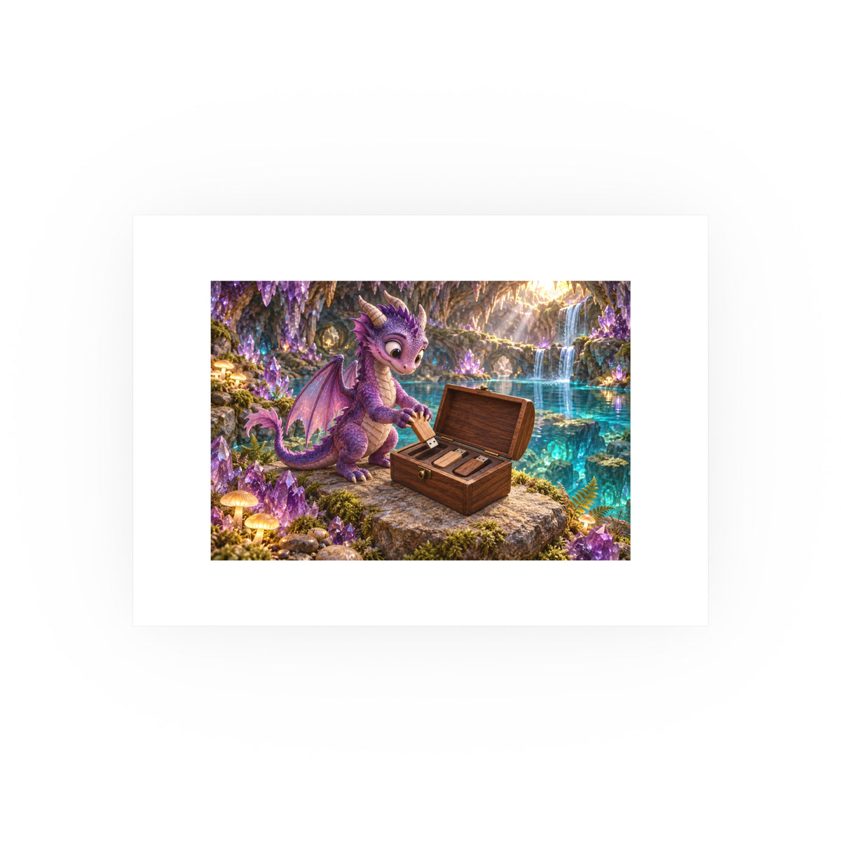 Crystal Cache Small Art Print