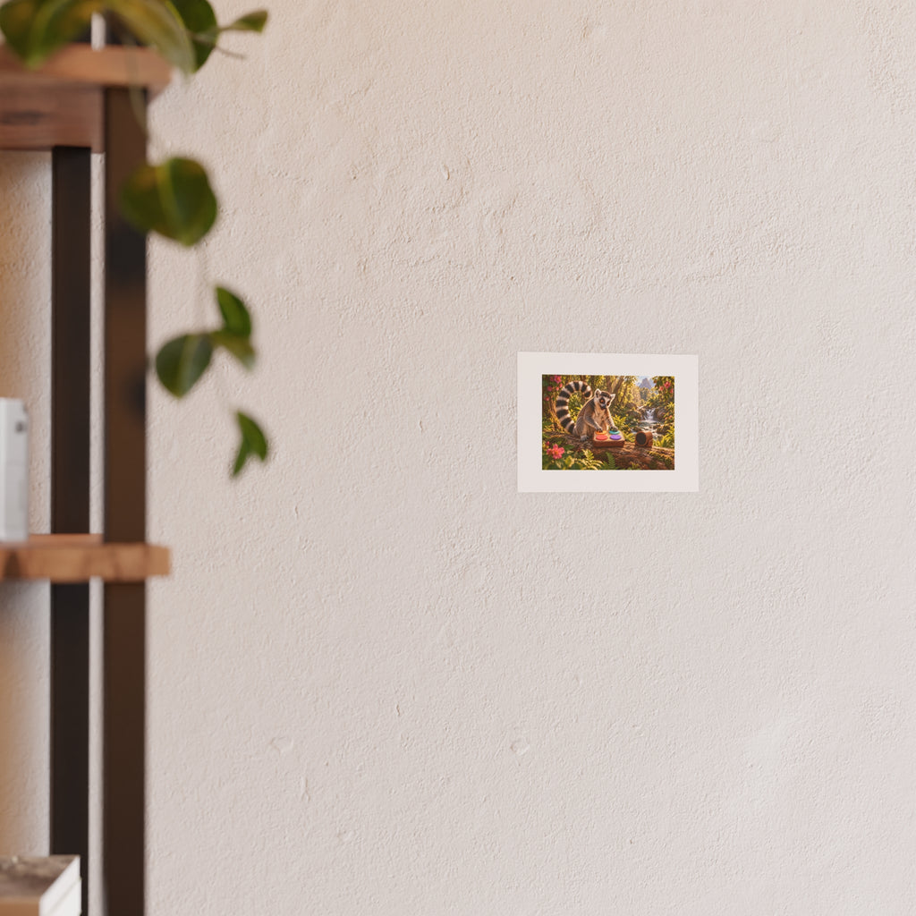 Lemur Loop Small Art Print