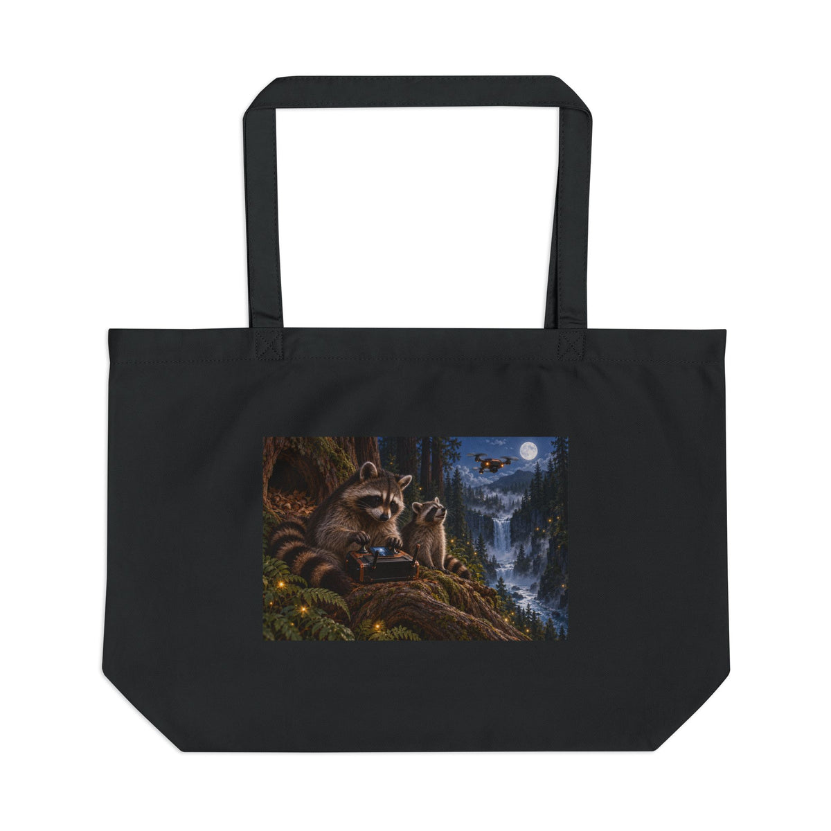 Night Flight Cotton Tote