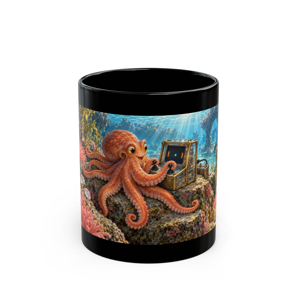 Reef Arcade Black Mug